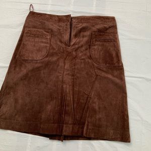 LILLY PULITZER Washable Suede Brown Skirt, 10